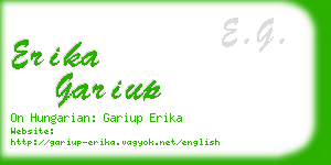 erika gariup business card
